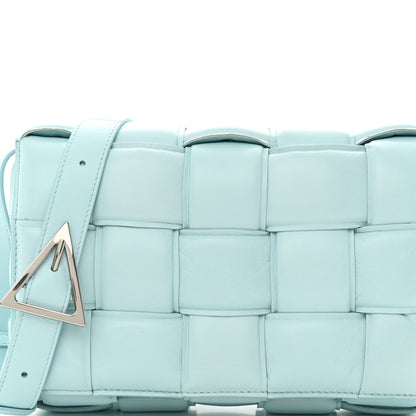 Bottega Veneta Paper Calfskin Maxi Intreccio Padded Cassette Crossbody Bag Topazio 7 of 10