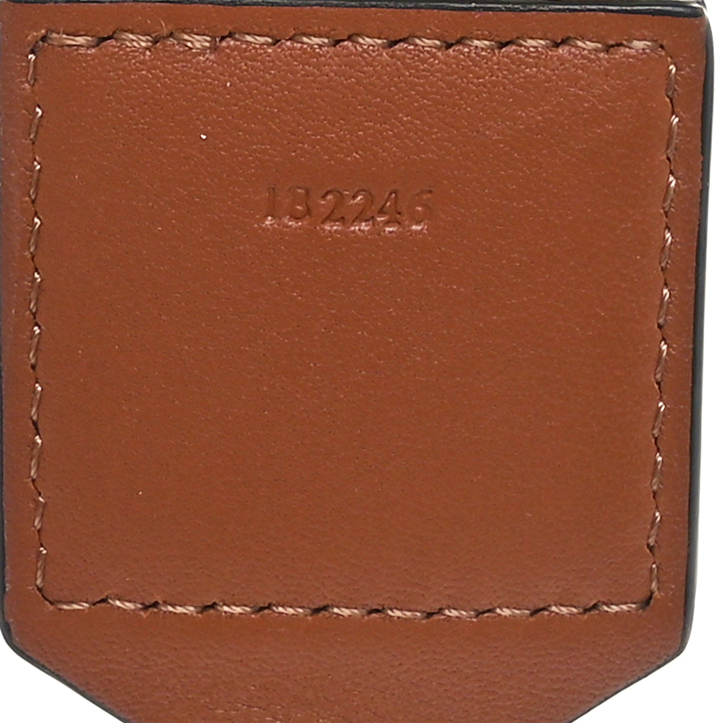 Calfskin Jacquard Anagram Strap Tan