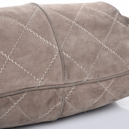 Chanel Suede Darjeeling Hobo Light Grey 13 of 16