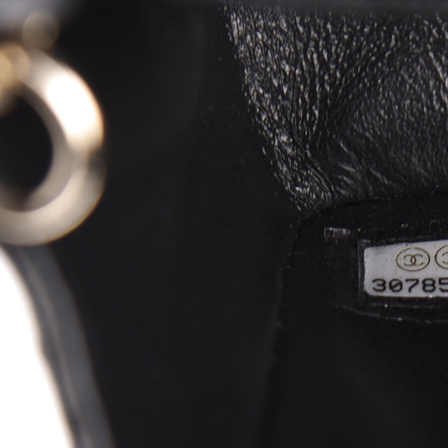 Lambskin Quilted Mini Rectangular Flap Black