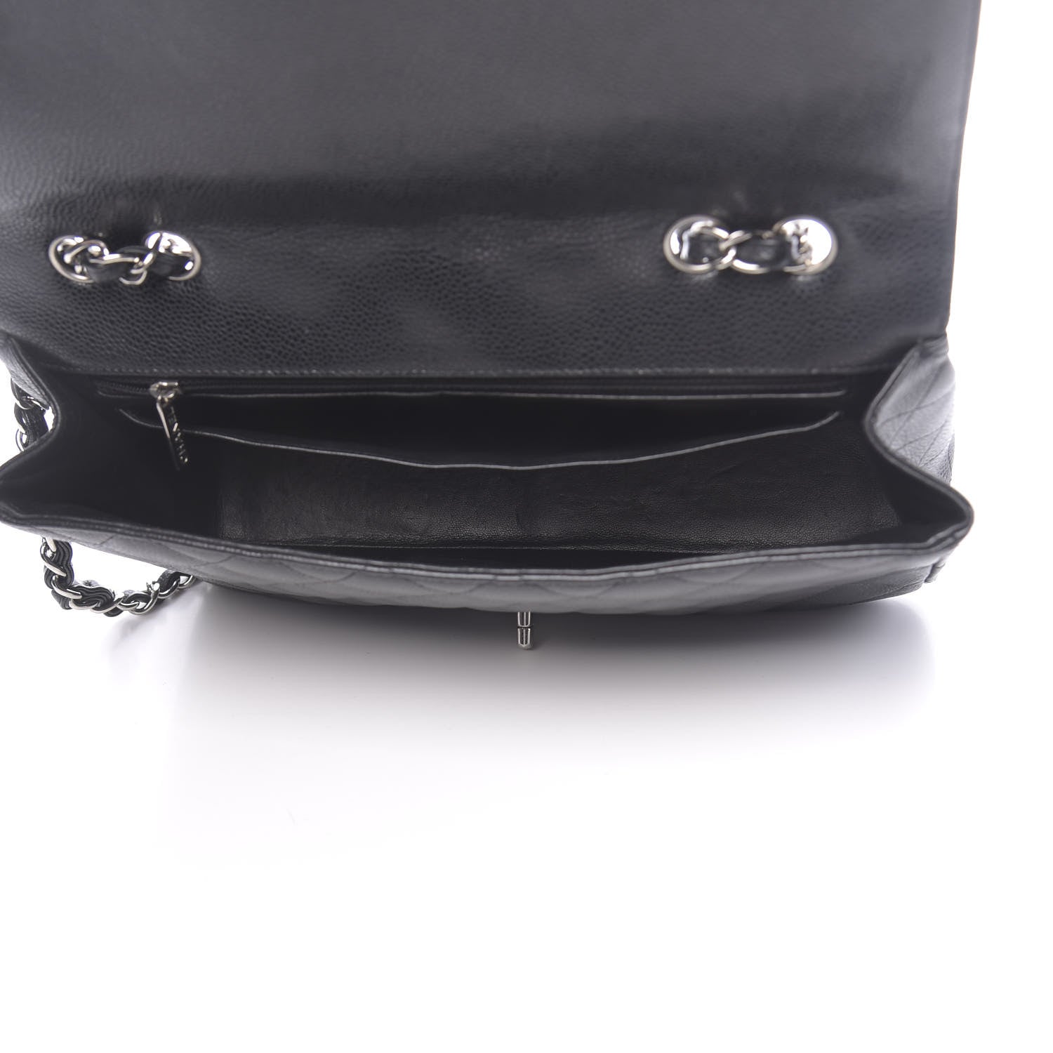 Chanel Caviar Quilted Jumbo Single Flap Black 5 of 12