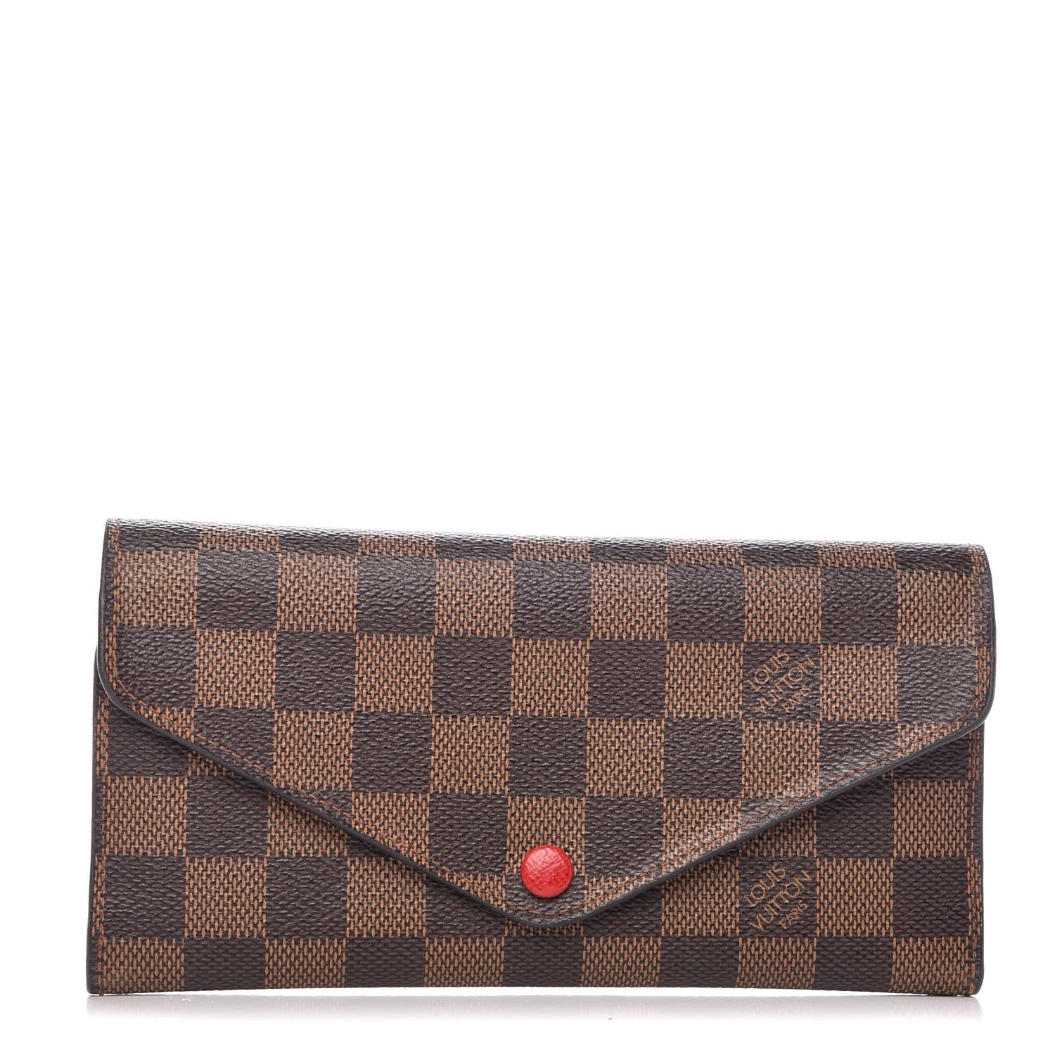 Louis Vuitton Damier Ebene Josephine Wallet Red 1 of 25