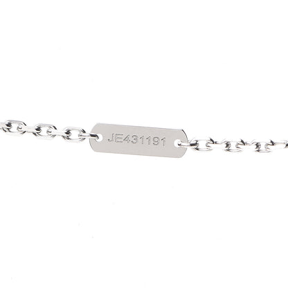 Van Cleef & Arpels 18K White Gold Mother of Pearl Magic Alhambra Pendant Necklace 4 of 5