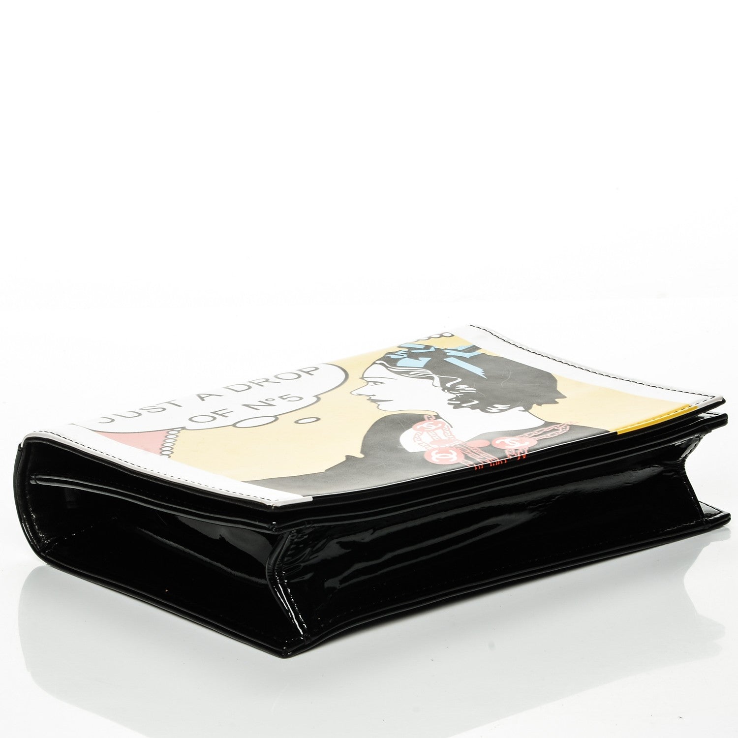 Chanel Patent Just a Drop of N°5 Comic Coco Clutch 4 of 7