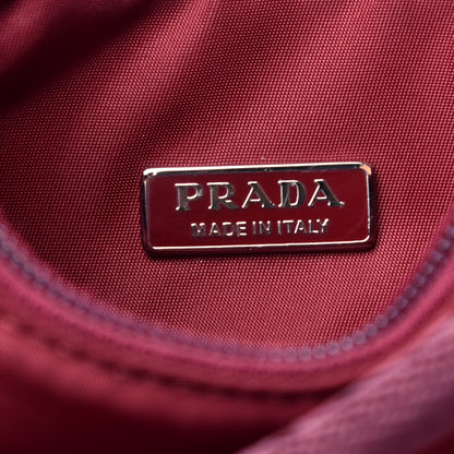 Prada Nylon Vela Shoulder Bag Granato 6 of 9