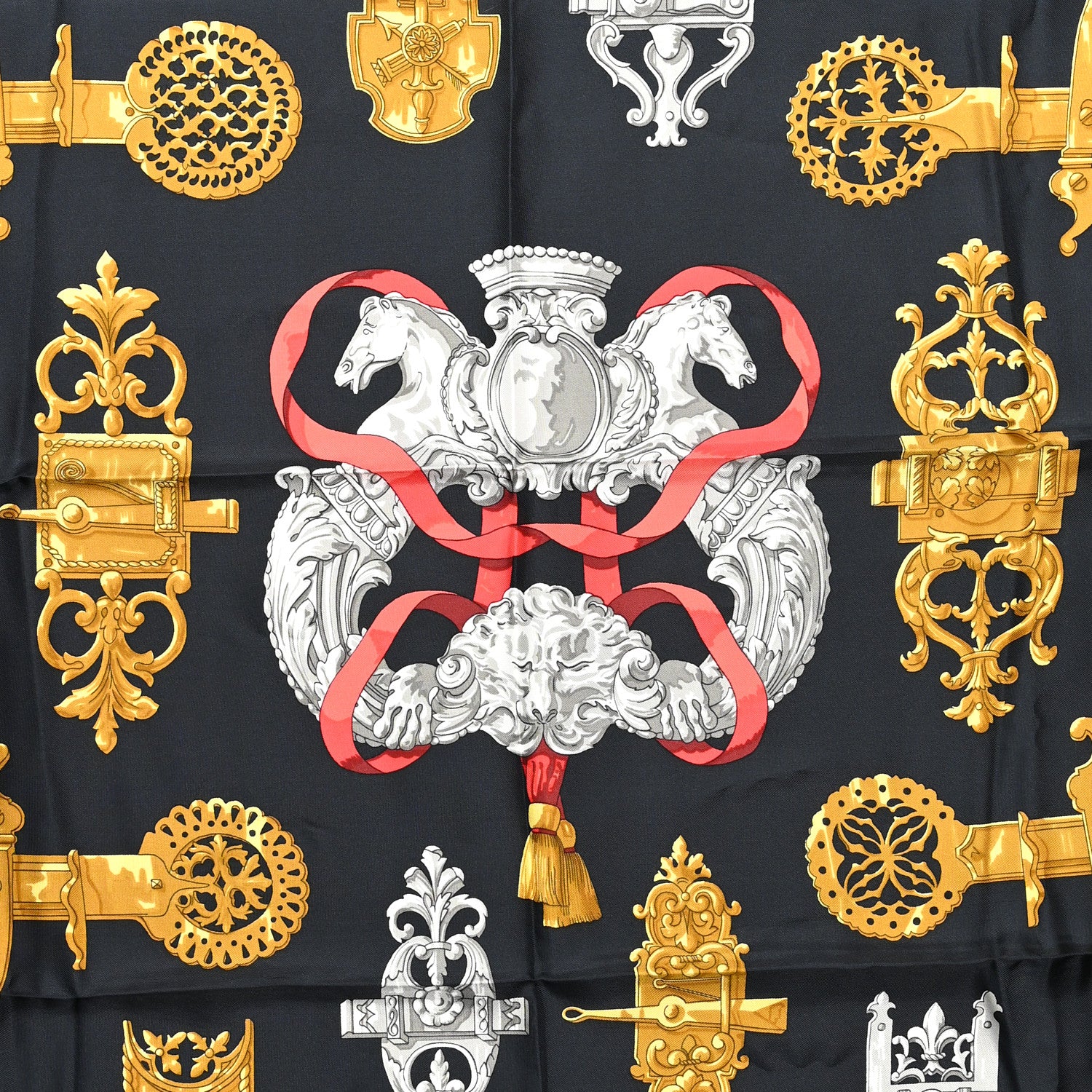 Hermes Silk Ferronnerie Scarf 90 2 of 5