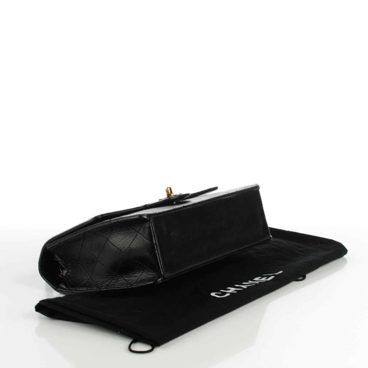 Chanel Lambskin Quilted Medium Single Flap Black 4 of 9