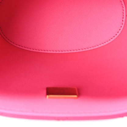 Chanel Patent Quilted CC Vani-Tea Case With Chain Neon Pink 5 of 10