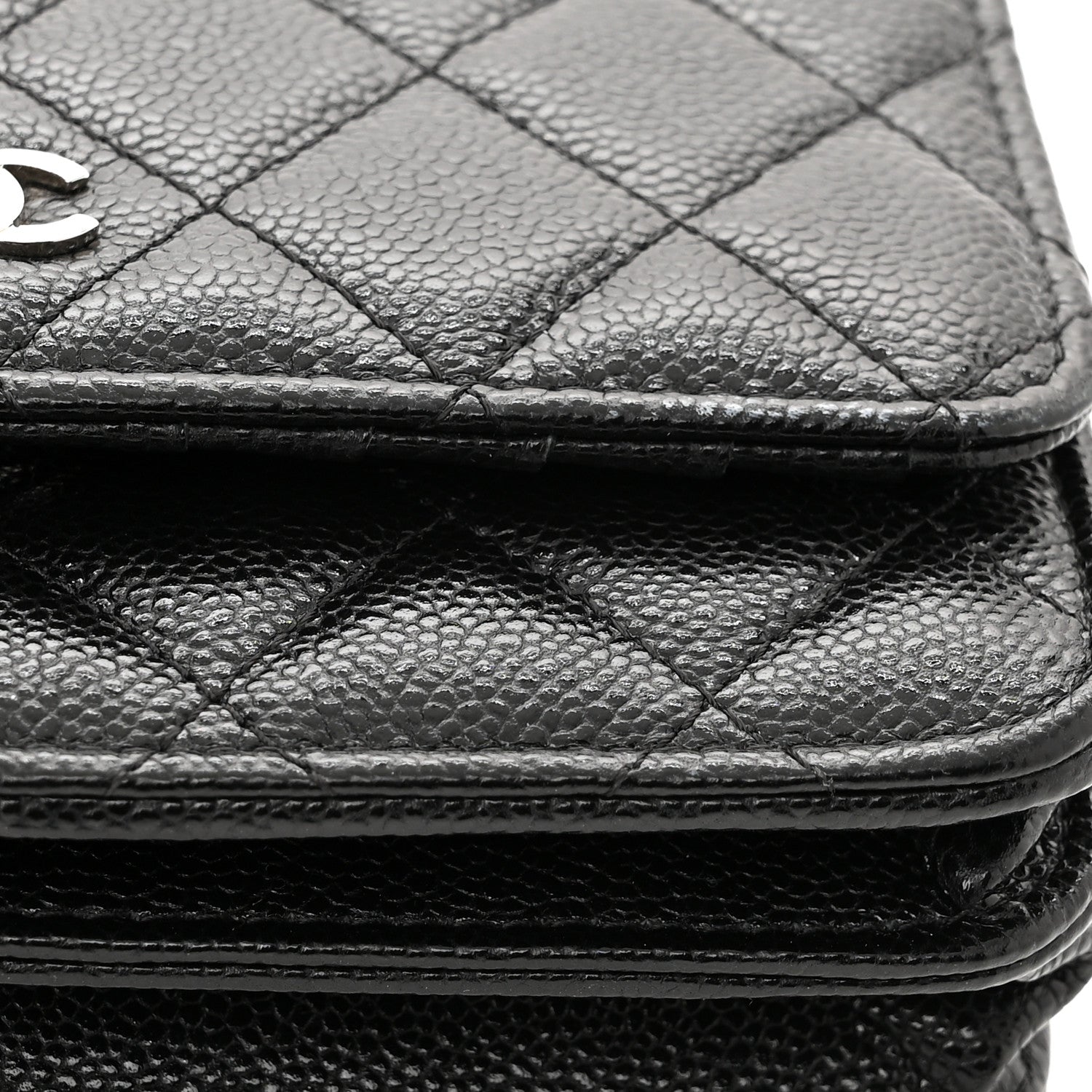 Chanel Caviar Quilted Mini Wallet On Chain WOC Black 11 of 11