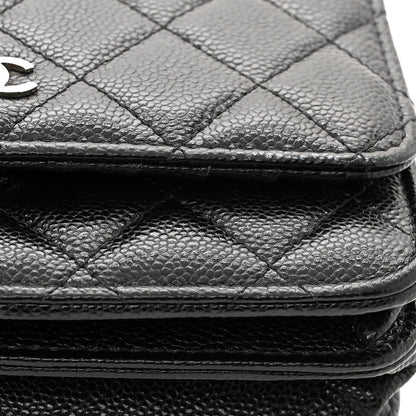 Chanel Caviar Quilted Mini Wallet On Chain WOC Black 11 of 11