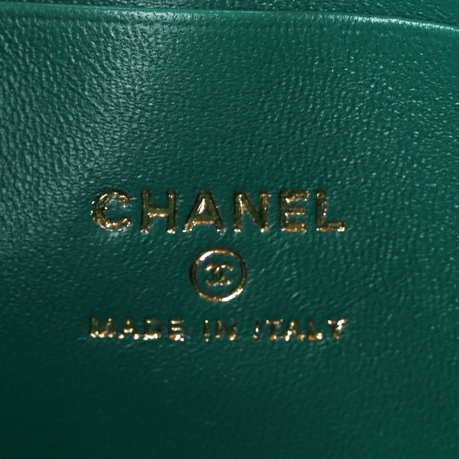 Chanel Lambskin Quilted Small Top Handle Vanity Case With Chain Green 6 of 11