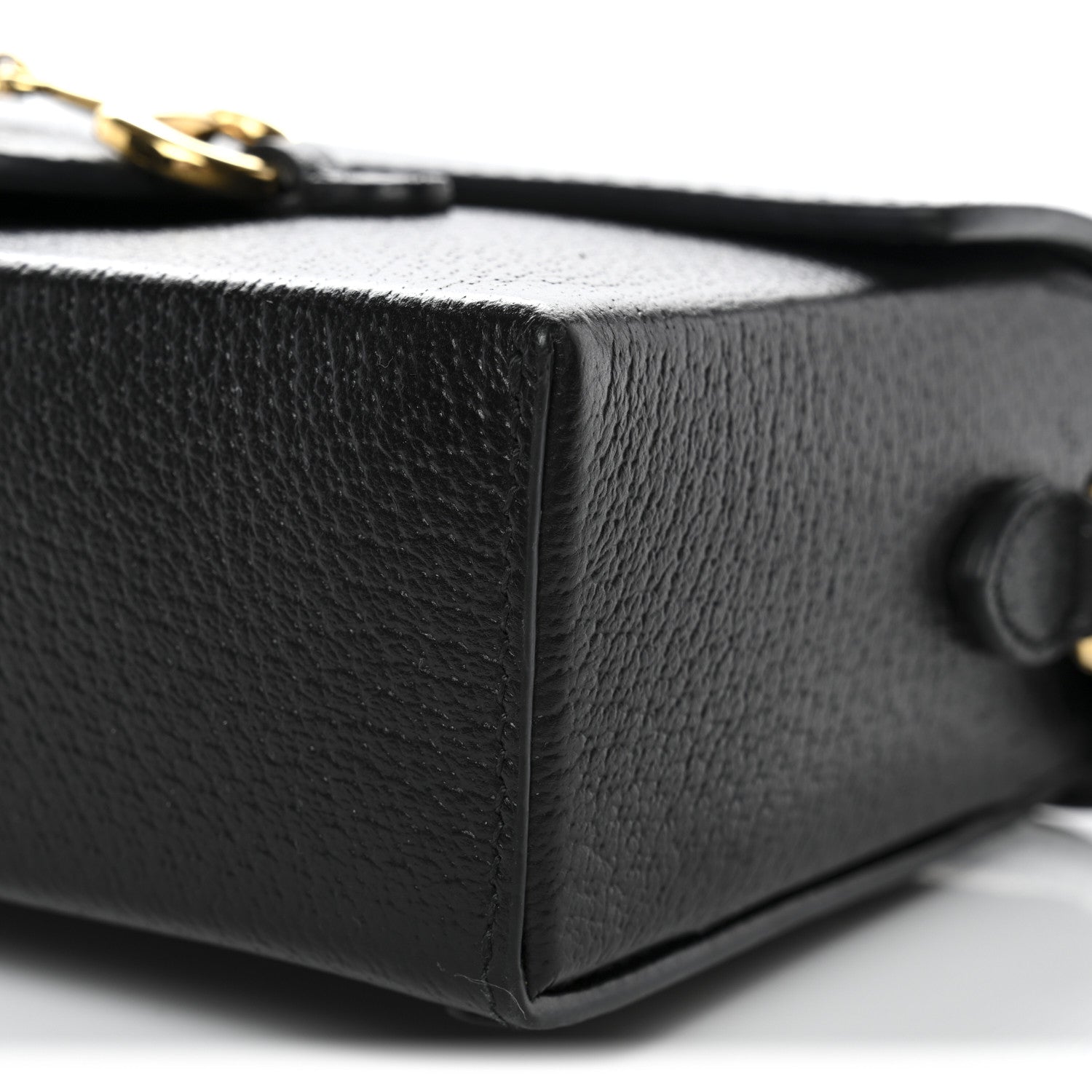 Gucci Calfskin Horsebit 1955 Shoulder Bag Black 11 of 13