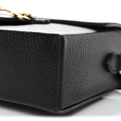 Gucci Calfskin Horsebit 1955 Shoulder Bag Black 11 of 13