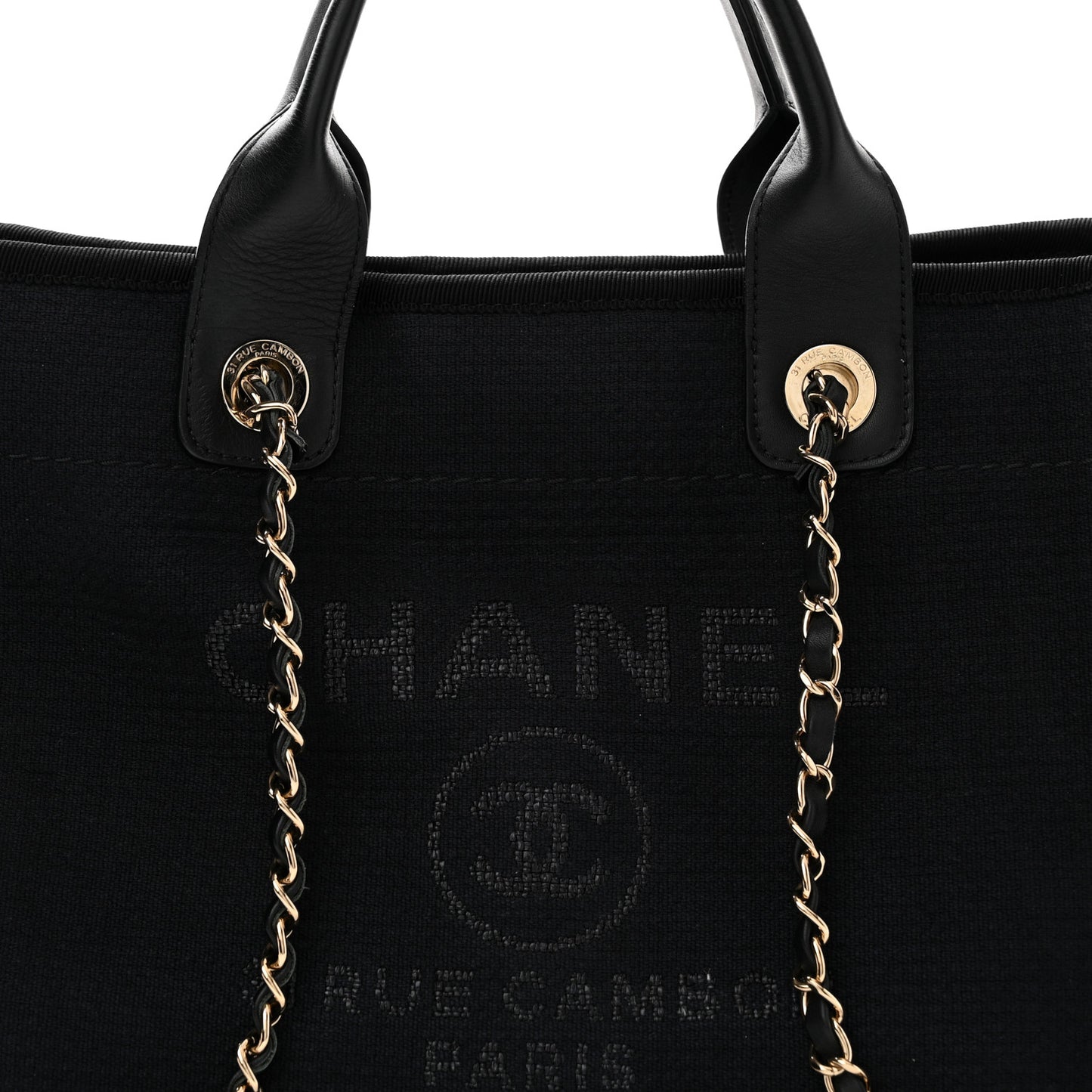 Mixed Fibers Small Deauville Tote Black