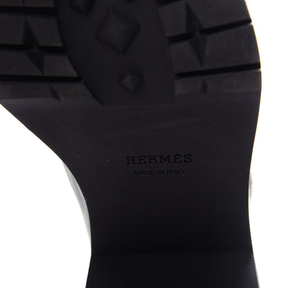 Hermes Calfskin Still Ankle Boots 37 Black 9 of 11