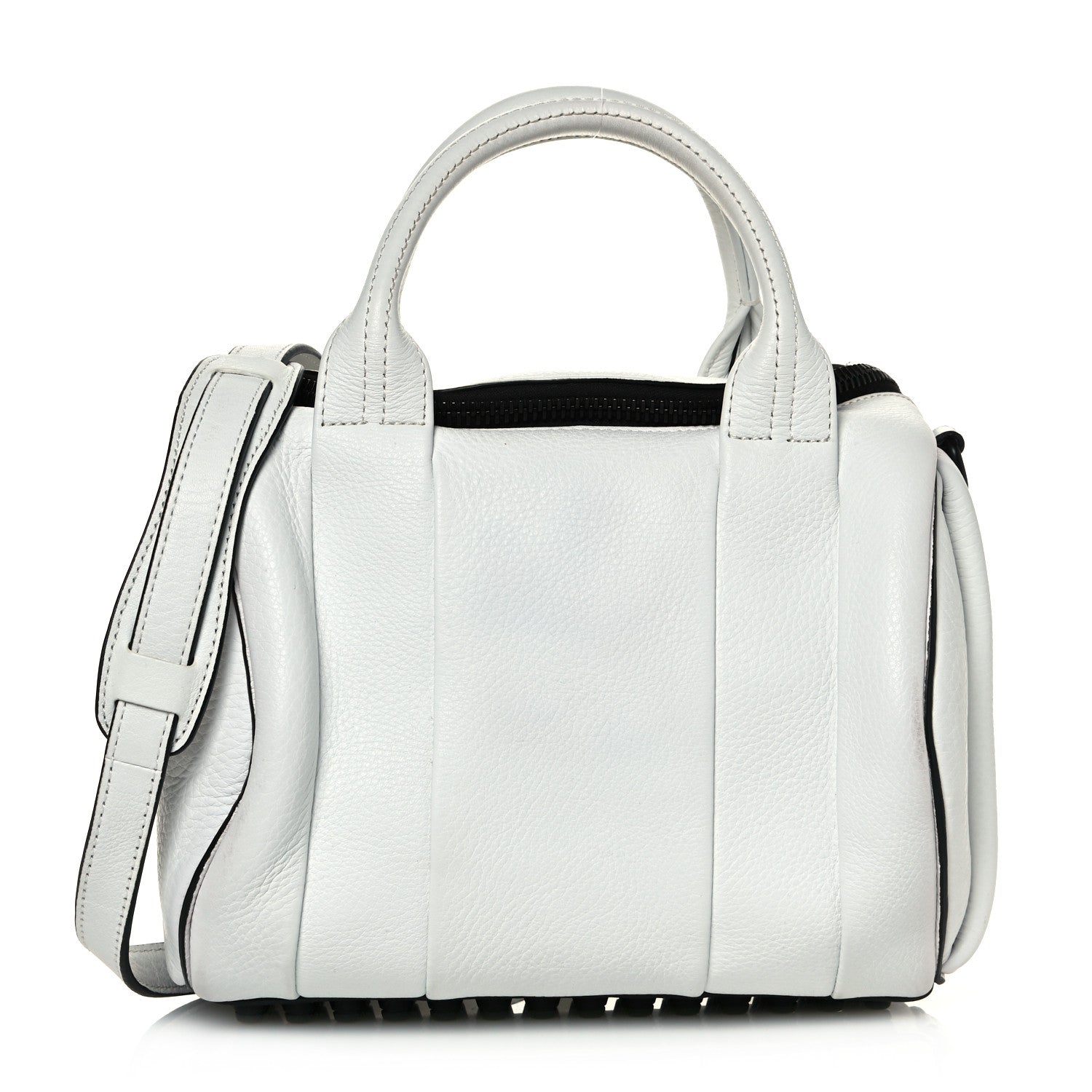 Alexander Wang Pebbled Lambskin Rockie White Black Hardware 1 of 17