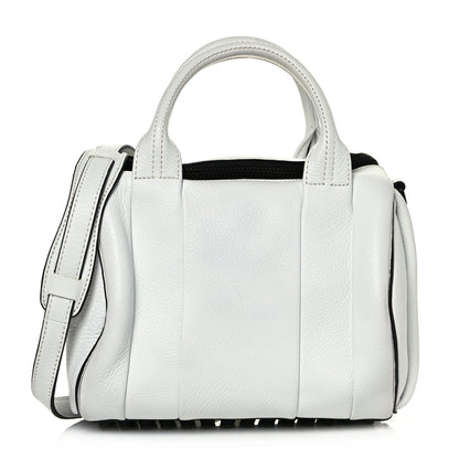 Alexander Wang Pebbled Lambskin Rockie White Black Hardware 1 of 17