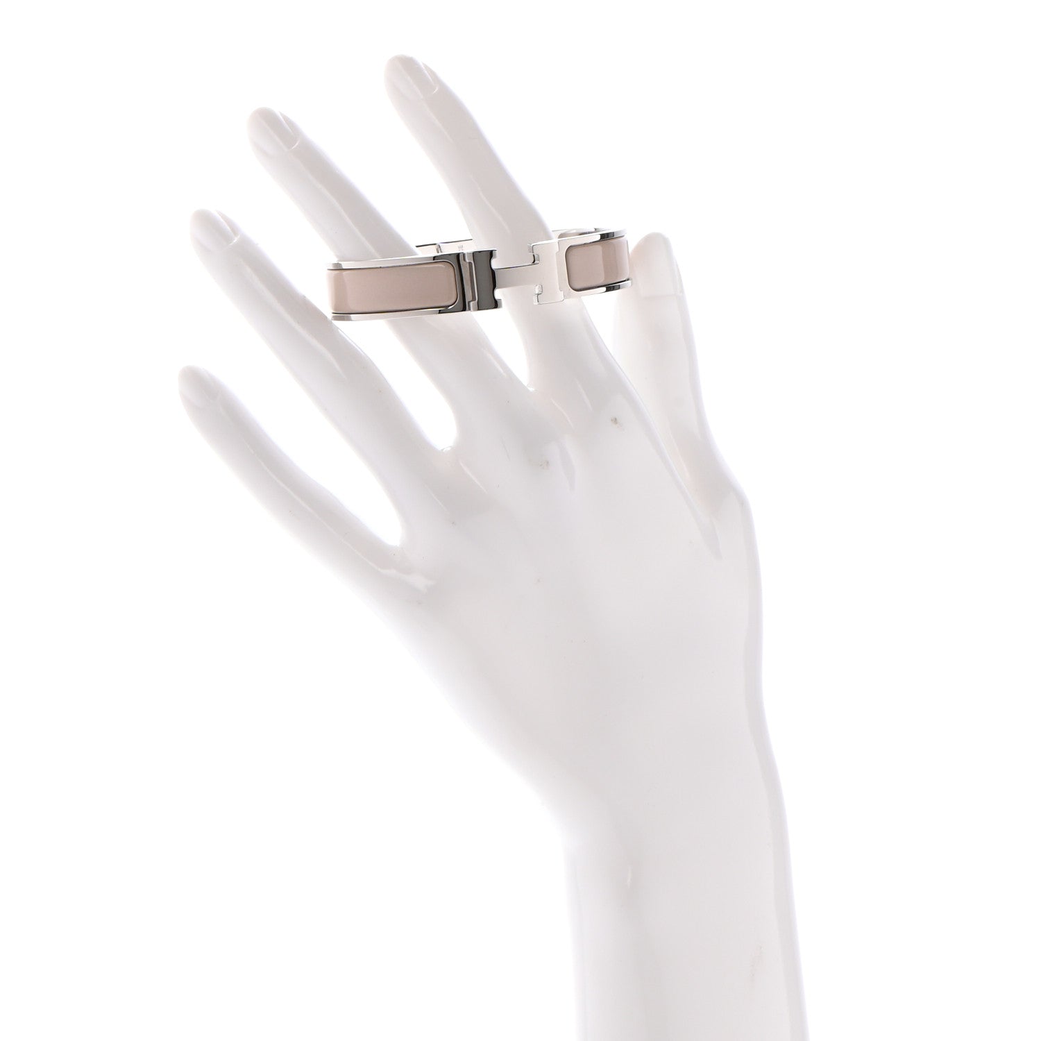 Hermes Enamel Narrow Clic Clac H Bracelet PM Marron Glace 2 of 4