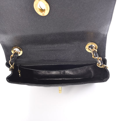 Chanel Caviar Quilted Medium Flap Shoulder Bag Black 5 of 10