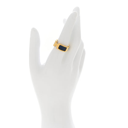 Hermes Madame Calfskin Olympe Ring M 55 7.25 Deep Bleu 2 of 6