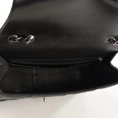 Chanel Lambskin Embroidered Jumbo CC Follies Flap Black 6 of 9