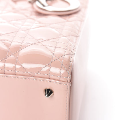Christian Dior Patent Cannage Medium Lady Dior Rose Clair 15 of 15