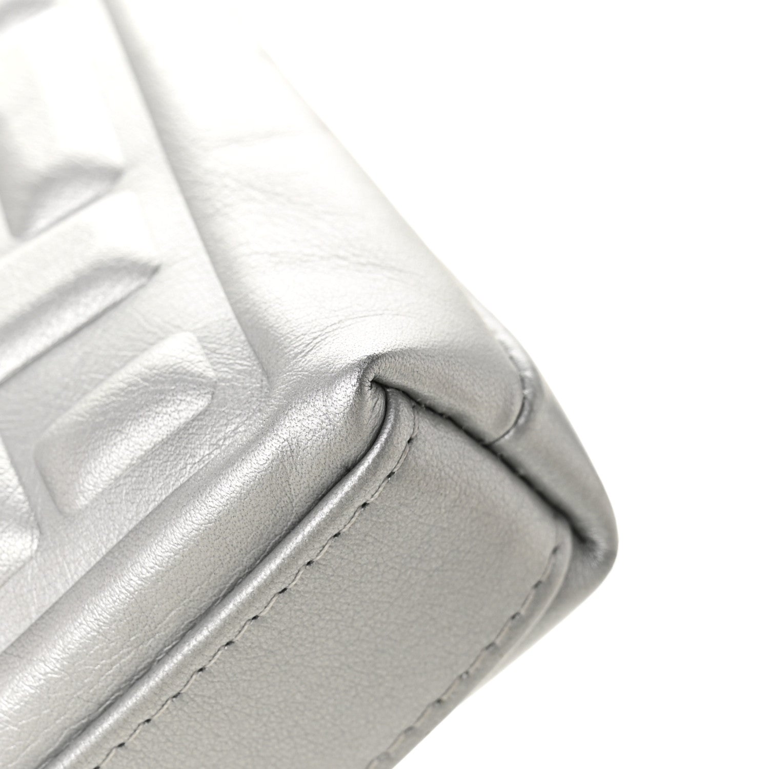 Chanel Metallic Calfskin Keyboard Pouch Silver 1825747 – FASHIONPHILE
