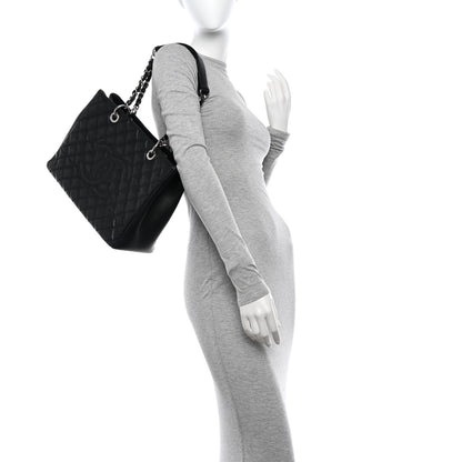 Chanel Caviar Quilted Grand Shopping Tote GST Black 2 of 10