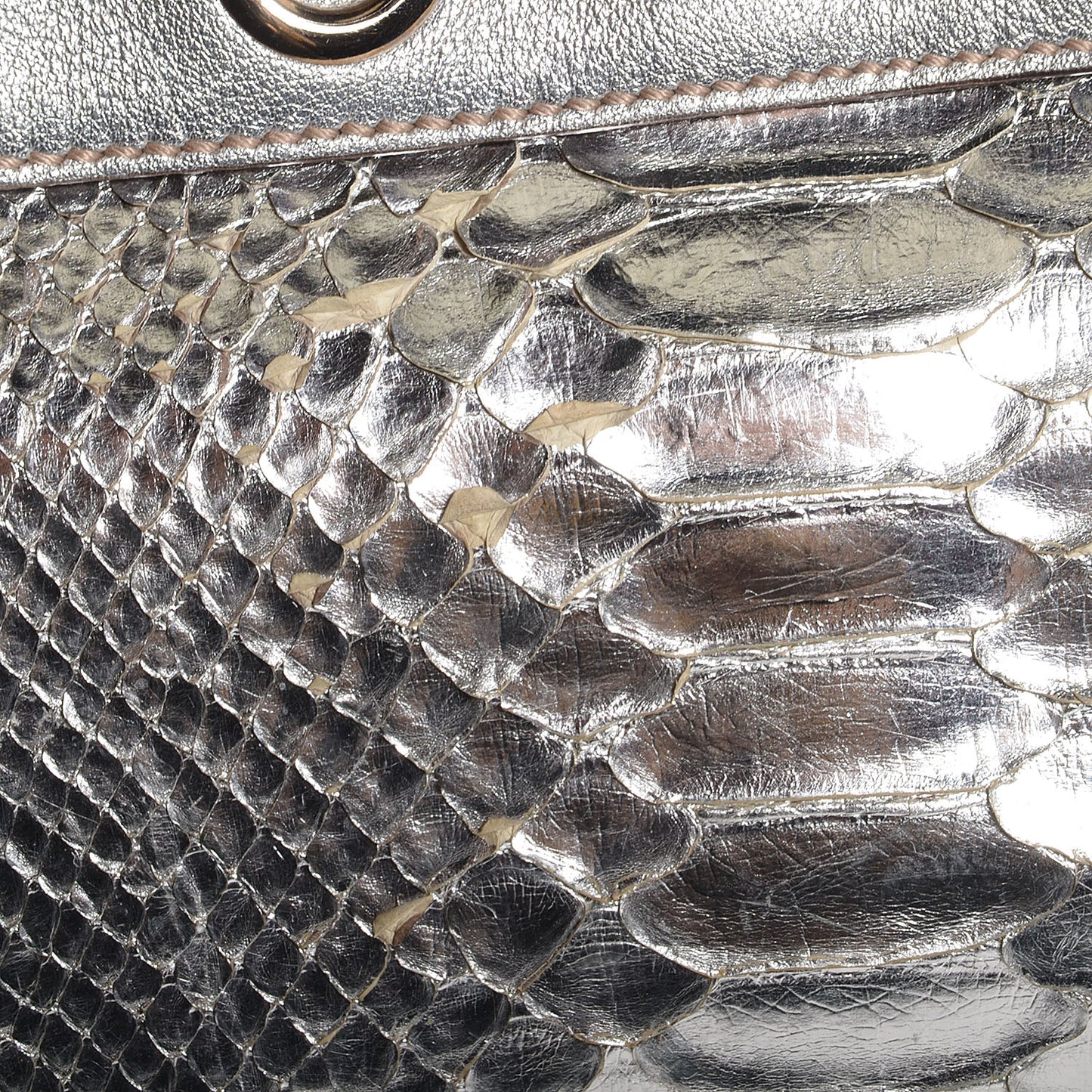 Python Romy Medium Tote Silver