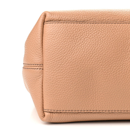 Gucci Pebbled Calfskin Medium Soho Chain Shoulder Bag Rose Beige 9 of 10