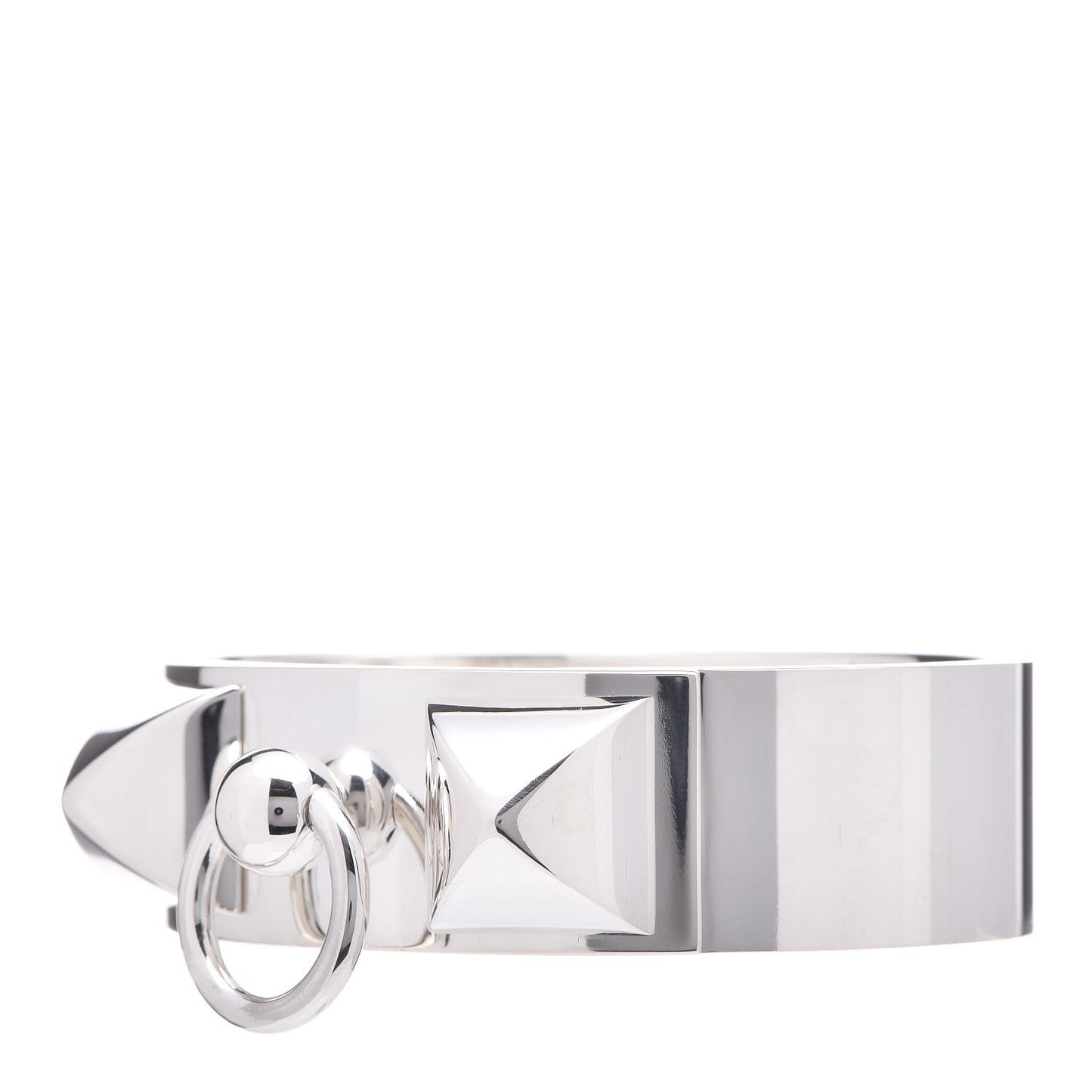 Sterling Silver MM Collier De Chien Bracelet SH