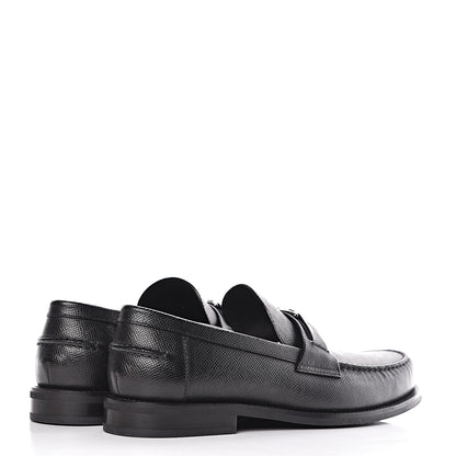 Louis Vuitton Calfskin Mens Montaigne Loafers 9.5 Black 4 of 8