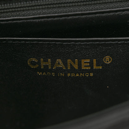 Chanel Lambskin Quilted Mini Top Handle Rectangular Flap Black 6 of 12