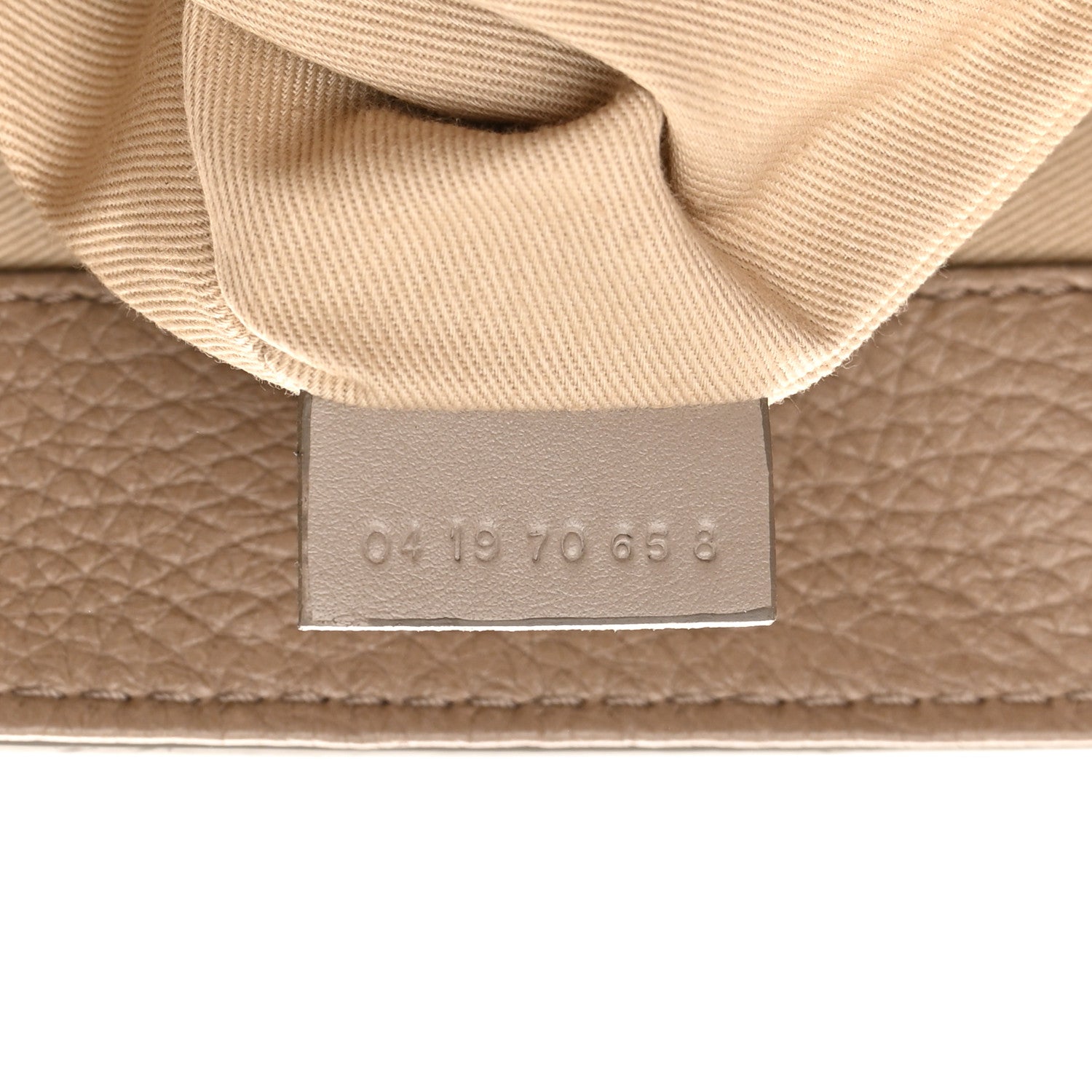 Chloe Grained Deerskin Shiny Calfskin Large Aby Day Shoulder Bag Motty Grey 7 of 16