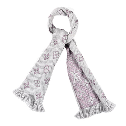 Louis Vuitton Wool Silk Logomania Duo Scarf 1 of 4
