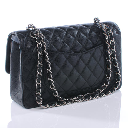Chanel Caviar Quilted Medium Double Flap Black 3 of 8