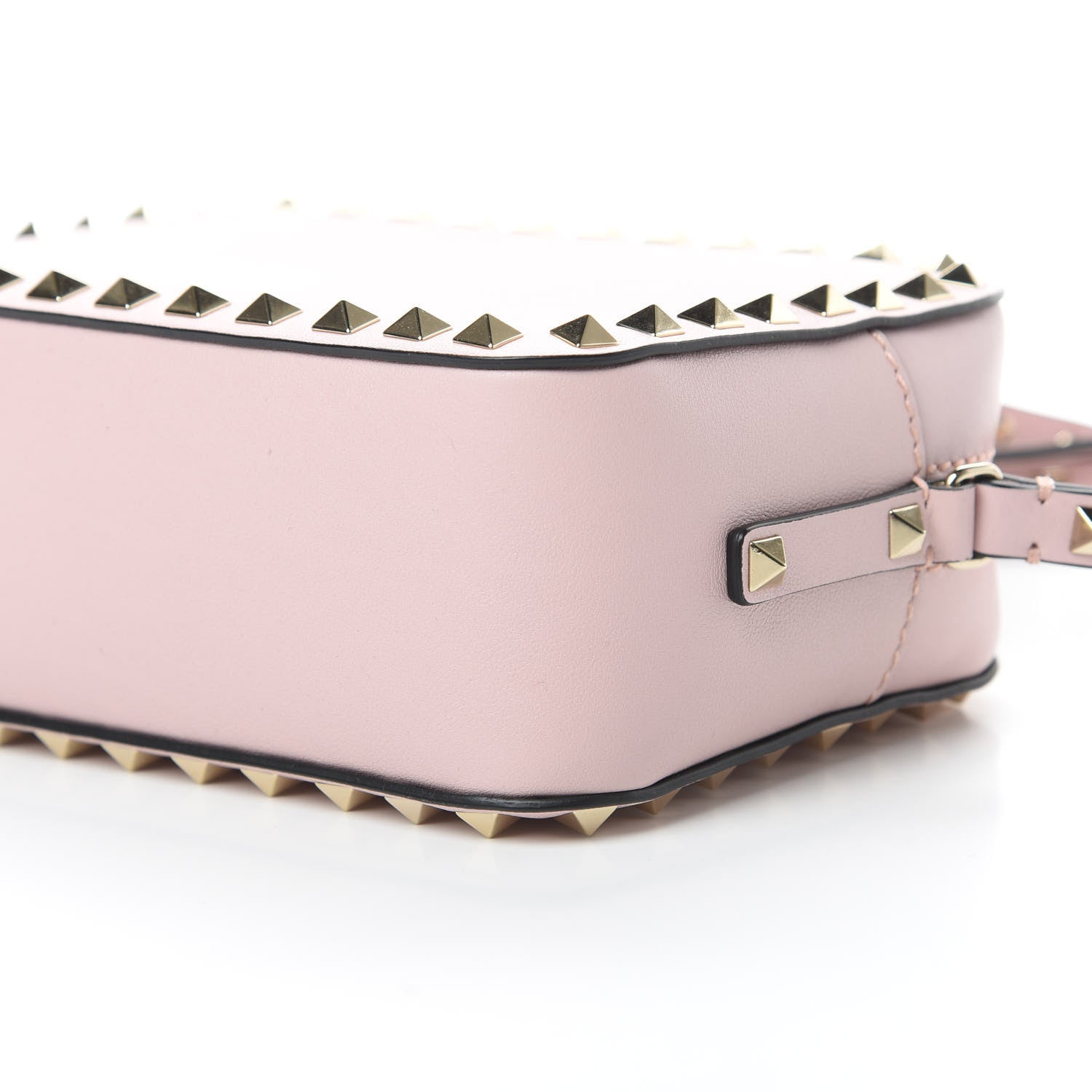 Valentino Garavani Calfskin Rockstud Camera Crossbody Bag Water Rose 9 of 9