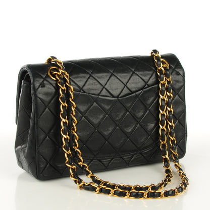 Chanel Lambskin Quilted Small Double Flap Black 3 of 9