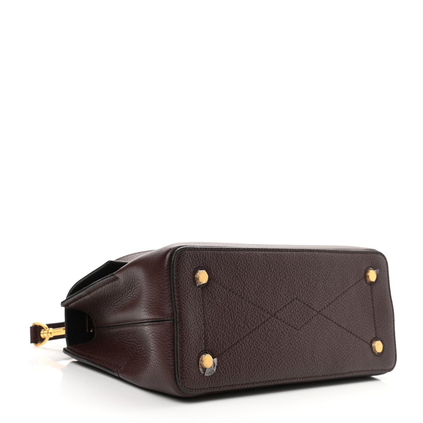 Small Classic Grain Calfskin Mini Seaton Oxblood