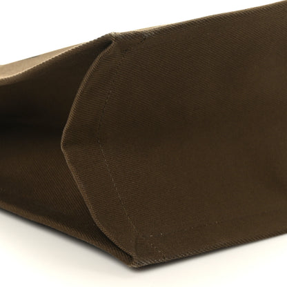 Saint Laurent Linen Calfskin Rive Gauche Tote Khaki 8 of 9