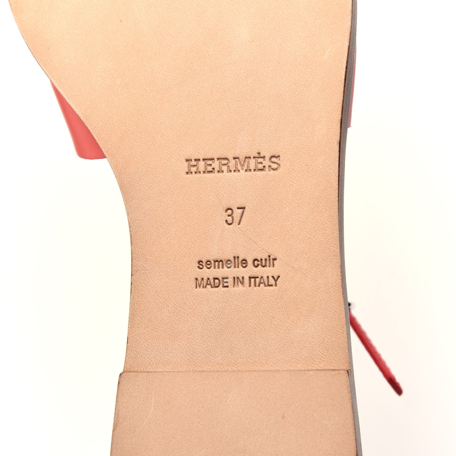 Hermes Calfskin Santorini Sandals 37 Pavot 8 of 10
