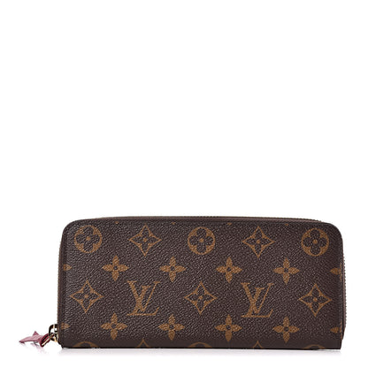 Louis Vuitton Monogram Clemence Wallet Fuchsia 1 of 7