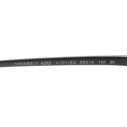 Chanel Metal Butterfly Removable Pearl Chain Sunglasses 4262 Black 5 of 8
