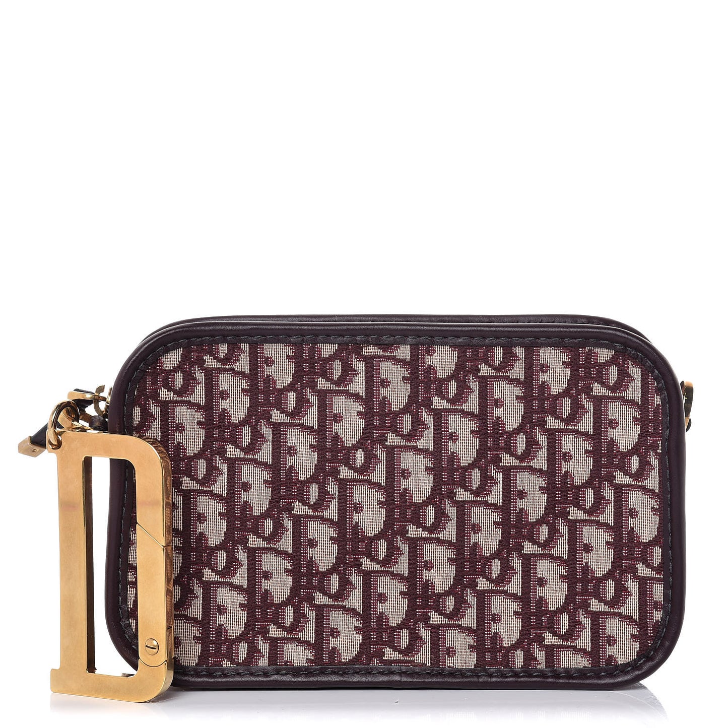 Oblique Diorquake Clutch Burgundy