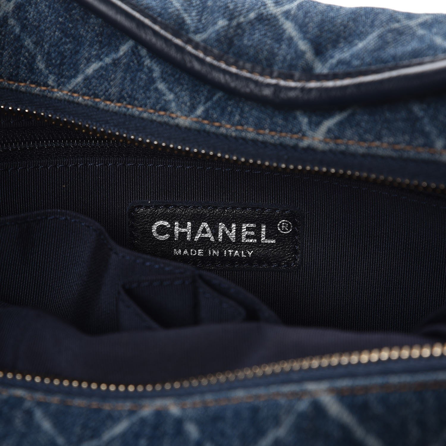 Chanel Denim Calfskin Medium Gabrielle Hobo Blue 8 of 14