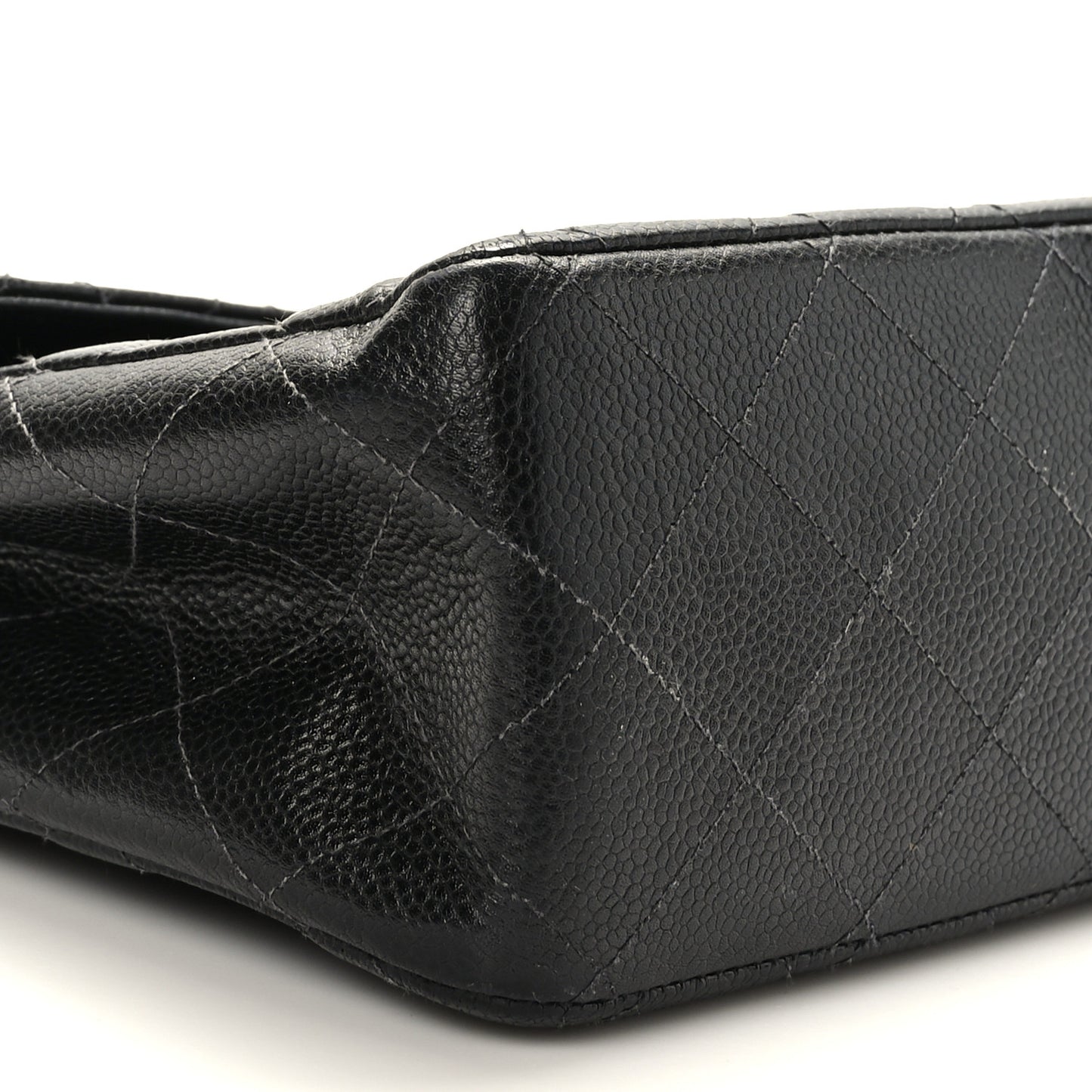 Caviar Jumbo Single Flap Black