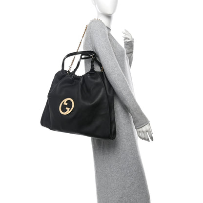 Gucci Calfskin Large Blondie Tote  Black 2 of 10