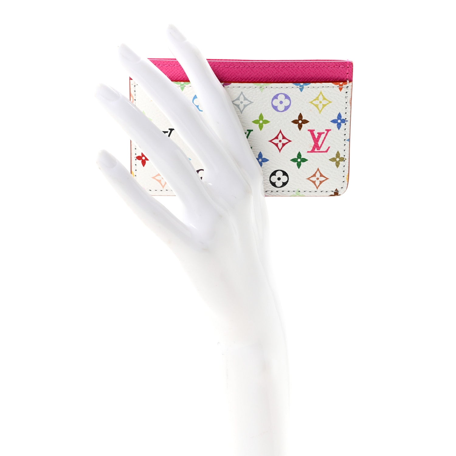 Louis Vuitton LV X TM Monogram Multicolor Card Holder Kawaii Pink 2 of 8