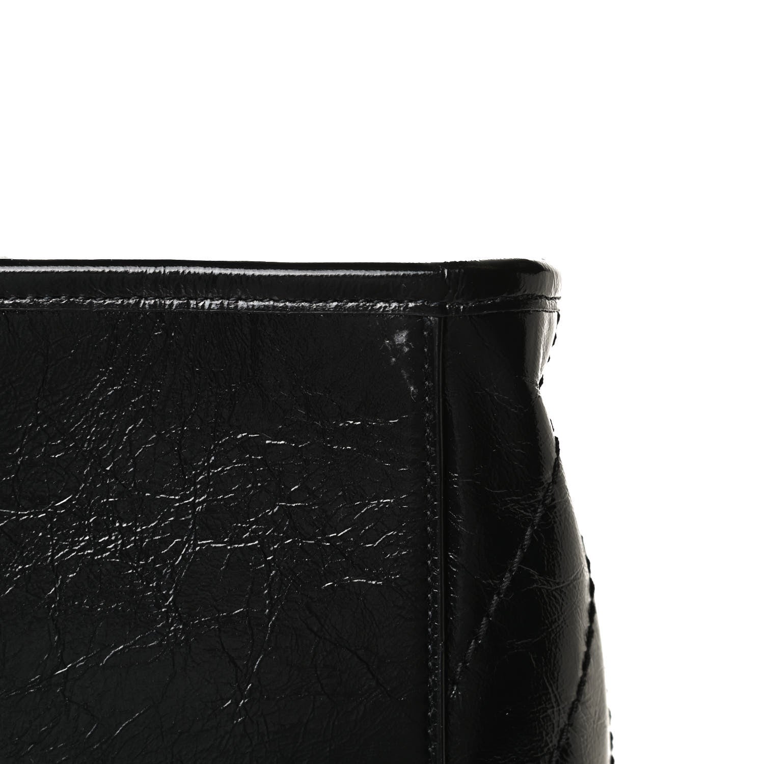 Saint Laurent Crinkled Calfskin Matelasse Monogram Medium Niki Shopper Tote Black 14 of 14