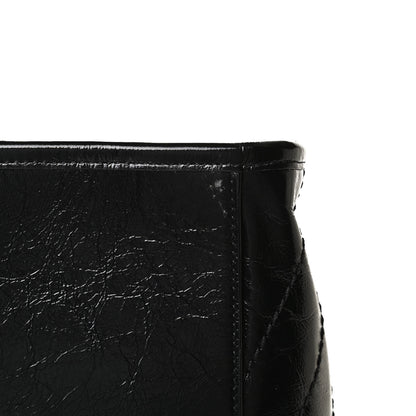 Saint Laurent Crinkled Calfskin Matelasse Monogram Medium Niki Shopper Tote Black 14 of 14